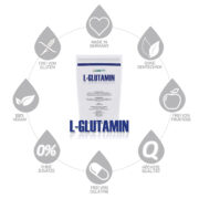 100% Pure L-Glutamine 500g, Made In Germany - mikrofeines Pulver, Vegan