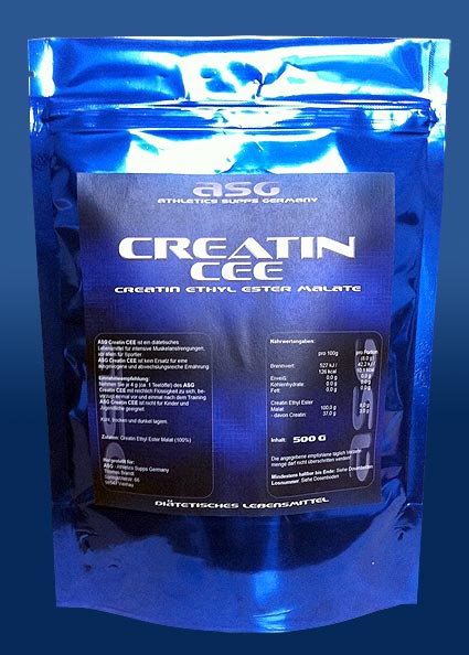 Creatin Ethyl Ester Malate von ASG bald bei Pharmasports!