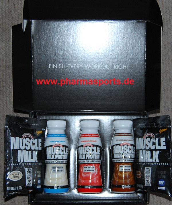 Muscle Milk Protein Flüssig und Pulver