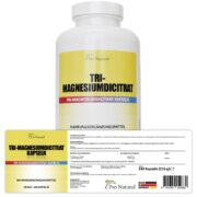 Pro Natural Tri-Magnesiumdicitrat Kapseln - Tri-Magnesiumdicitrat in bequemen Kapseln