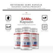 SAMe 400mg pro Kapsel | 90 Kapseln | enthält 75 % aktives und 25 % inaktives Isomer | vegan | gluten- und laktosefrei" Netzeband SAMe 400mg pro Kapsel | 90 Kapseln | enthält 75 % aktives und 25 % inaktives Isomer | vegan | gluten- und laktosefrei"