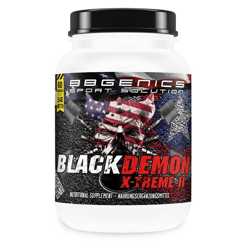 Testo Booster auf NO2-Basis von BBGENICS – BlackDemon X-Treme II Kapseln, Anaboles Muskelaufbau-Supplement