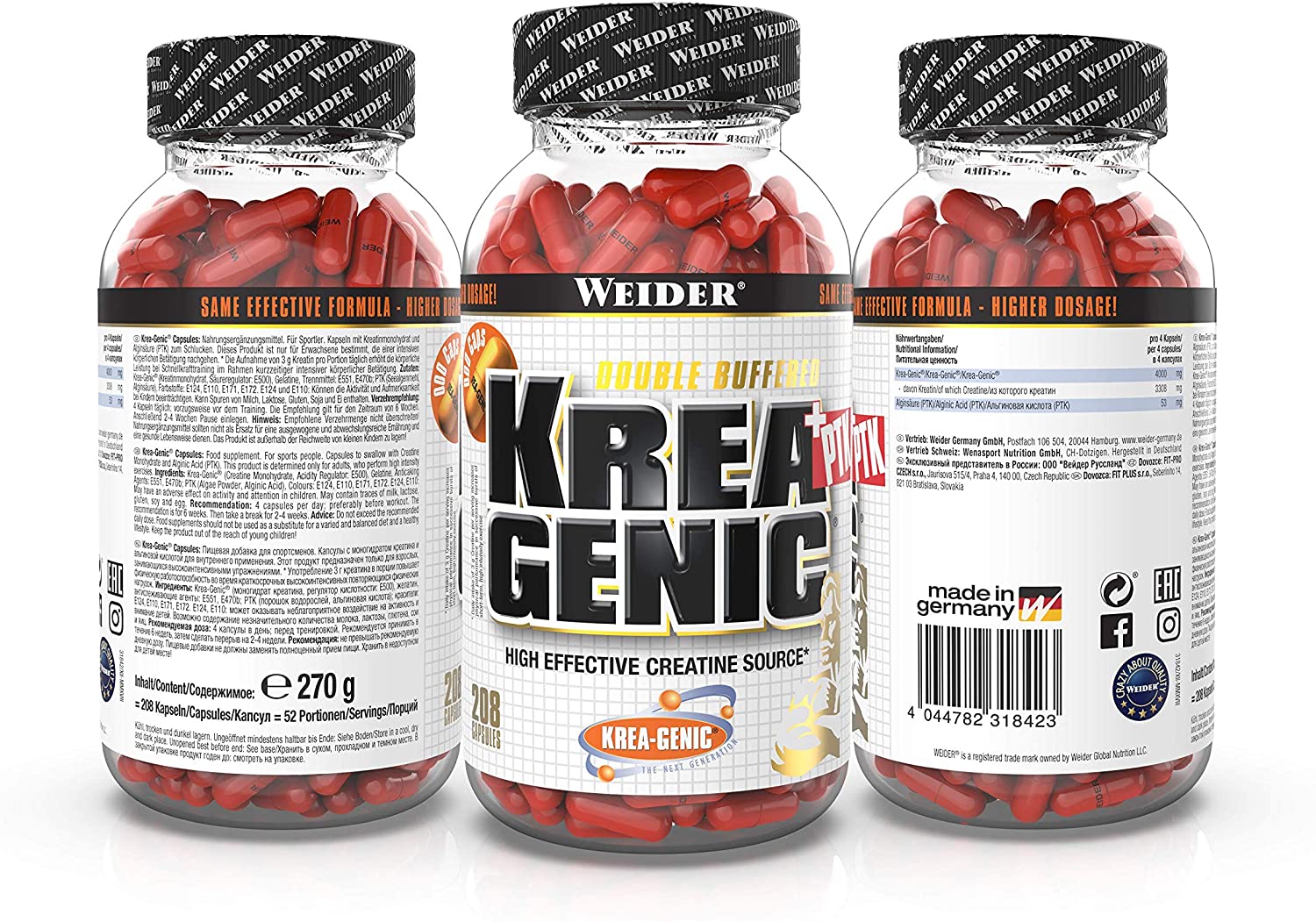 Weider Krea Genic + PTK jetzt auch bei Pharmasports