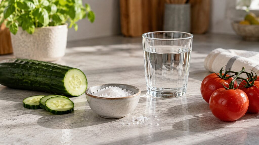 Chlorid – fotorealistisches, KI-generiertes Symbolbild