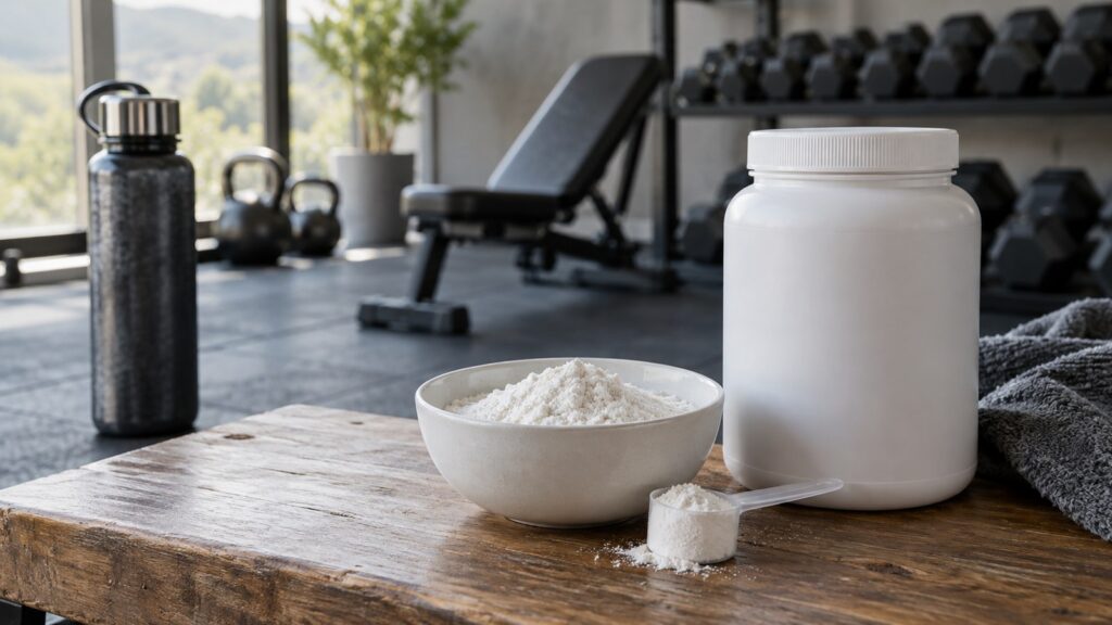 L-Glutamin – fotorealistisches, KI-generiertes Symbolbild
