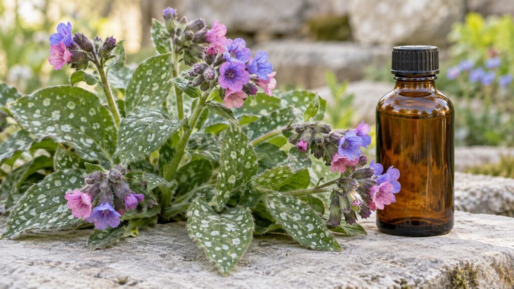 Lungenkraut-Extrakt – fotorealistisches, KI-generiertes Symbolbild