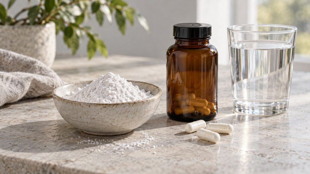 N-Acetylglucosamin – fotorealistisches, KI-generiertes Symbolbild