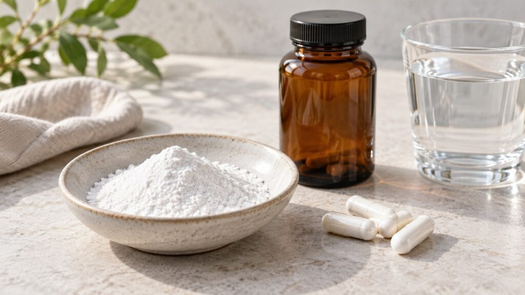 NAC (N-Acetylcystein) – fotorealistisches, KI-generiertes Symbolbild