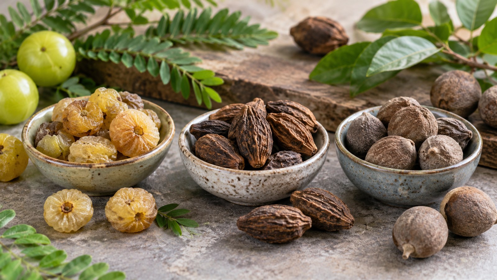 KI-generiertes Symbolbild zu Triphala-Extrakt.