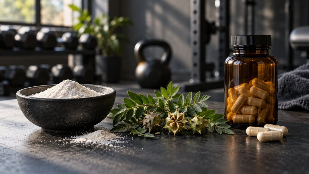 Unbeschriftete Sportnahrung als Symbol für GABA, Tribulus und Beta-Alanin im Vergleich