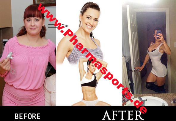 veränderung frau Fitness Fatburner Thermo Stacker Extreme Pharmasports
