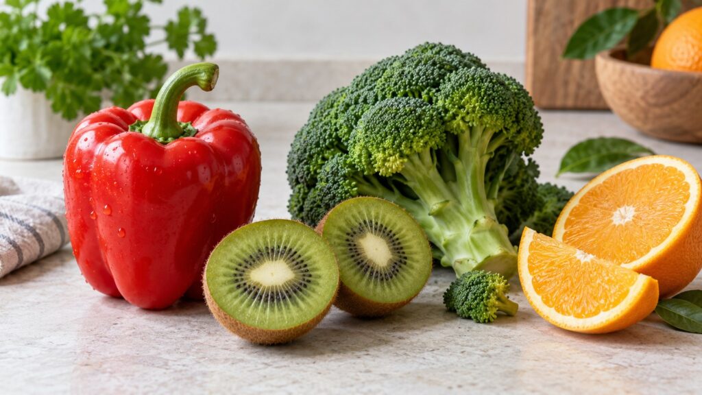 KI-generiertes Symbolbild zu Vitamin C.