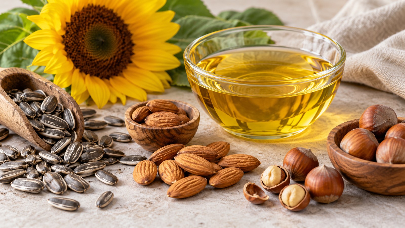 KI-generiertes Symbolbild zu Vitamin E.